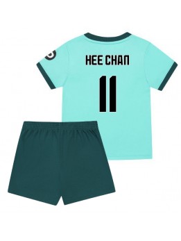 Billige Wolves Hee-chan Hwang #11 Bortedraktsett Barn 2025-26 Kortermet (+ Korte bukser)